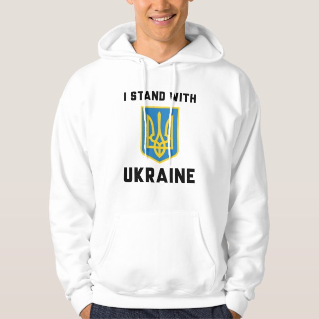 Ich stehe mit der Ukraine Hoodie (Vorderseite)