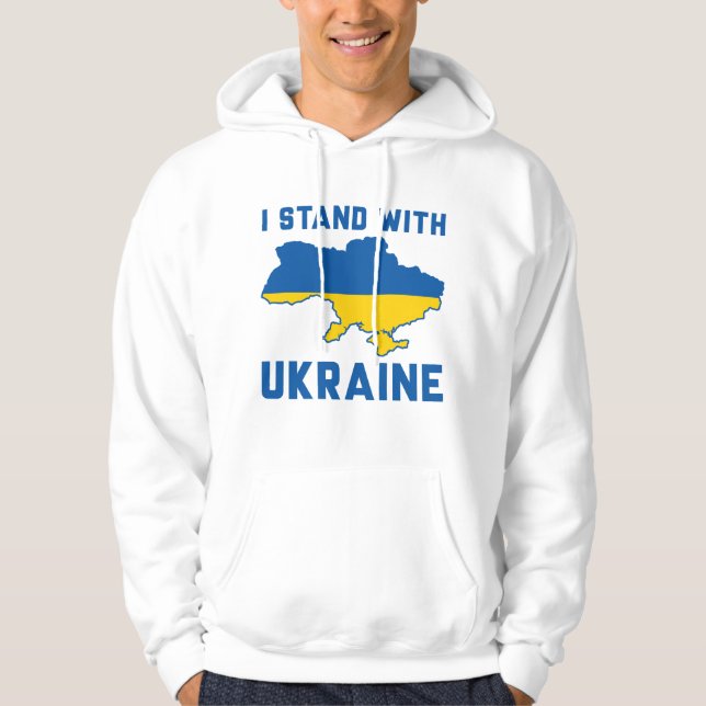 Ich stehe mit der Ukraine Hoodie (Vorderseite)