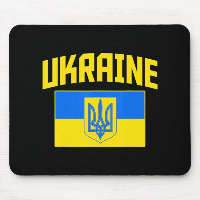 Ich stehe mit der Ukraine in Bedrängnis, die Hand  Mousepad (Vorne)