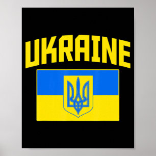 Ich stehe mit der Ukraine in Bedrängnis, die Hand  Poster