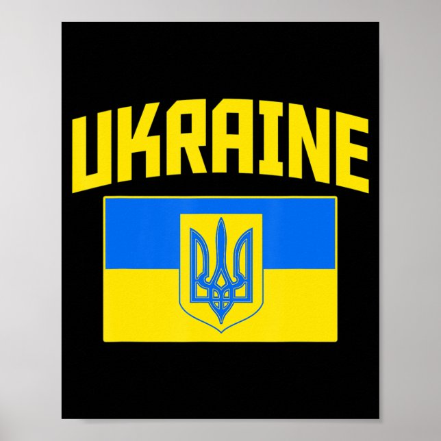 Ich stehe mit der Ukraine in Bedrängnis, die Hand  Poster (Vorne)