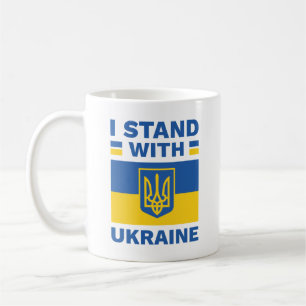 Ich stehe mit der Ukraine Kaffeetasse