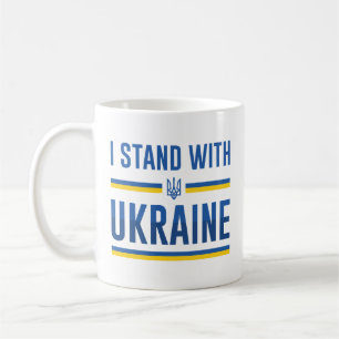 Ich stehe mit der Ukraine Kaffeetasse