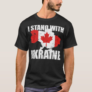 Ich stehe mit der Ukraine Kanada zur Unterstützung T-Shirt