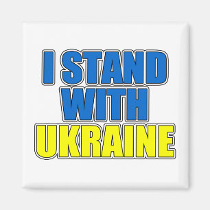 Ich stehe mit der Ukraine Magnet