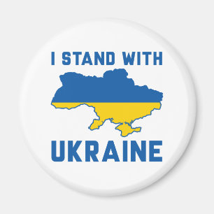 Ich stehe mit der Ukraine Magnet