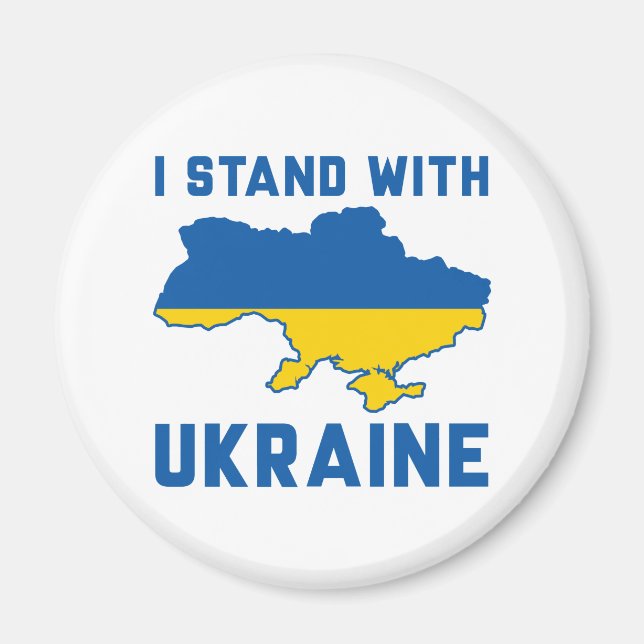 Ich stehe mit der Ukraine Magnet (Vorne)