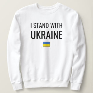 Ich stehe mit der Ukraine   Nationale Flagge der U Sweatshirt