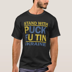 Ich stehe mit der Ukraine Putin Futin Meme Ukraini T-Shirt