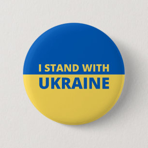 ICH STEHE MIT DER UKRAINE-SCHALTFLÄCHE BUTTON