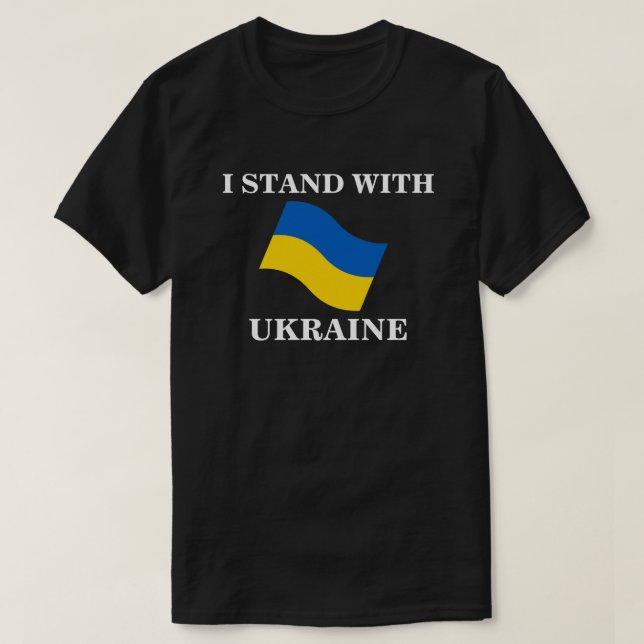 ICH STEHE MIT DER UKRAINE T - SHIRT (Design vorne)
