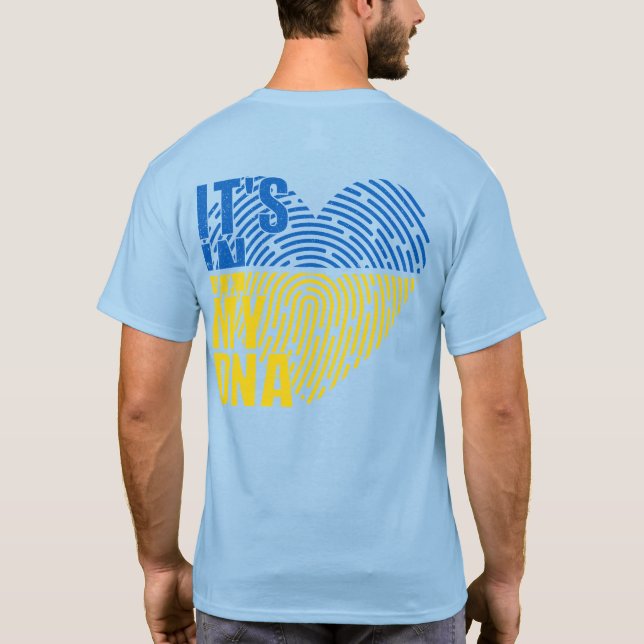 Ich stehe mit der Ukraine T-Shirt (Rückseite)