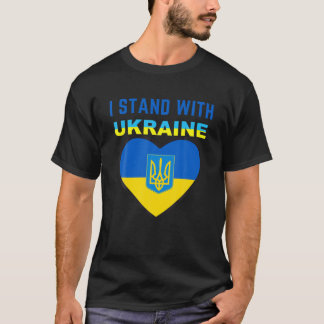Ich stehe mit der Ukraine T-Shirt