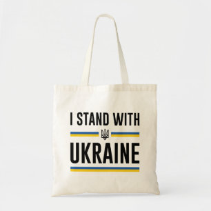 Ich stehe mit der Ukraine Tragetasche