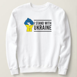 Ich stehe mit der Ukraine | Ukraine Flag Hand Flag Sweatshirt