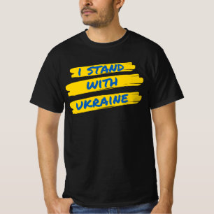 Ich stehe mit der Ukraine, Ukraine Flag T - Shirt