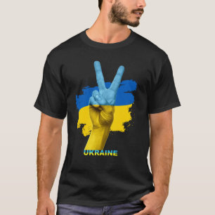 Ich stehe mit der Ukraine - Ukraine-Flagge und Fri T-Shirt