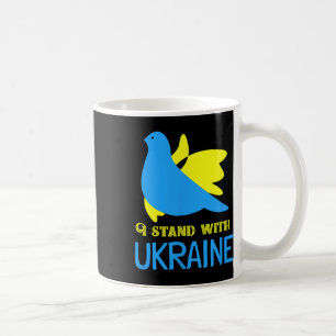 Ich stehe mit der Ukraine Ukrainische Friedens-Tau Kaffeetasse