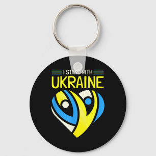 Ich stehe mit der Ukraine und trete für die friedl Schlüsselanhänger