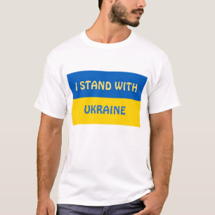 Ich stehe mit der Ukraine   Unterstützung T-Shirt