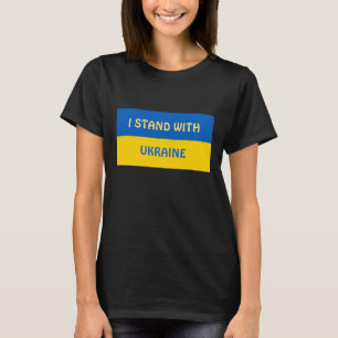 Ich stehe mit der Ukraine   Unterstützung    T-Shirt