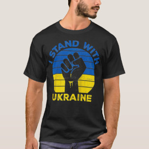 Ich stehe mit der Ukraine zur Unterstützung der uk T-Shirt