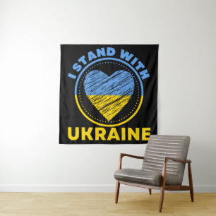 ICH STEHE MIT DER UKRAINE ZUSAMMEN - UNTERSTÜTZUNG WANDTEPPICH