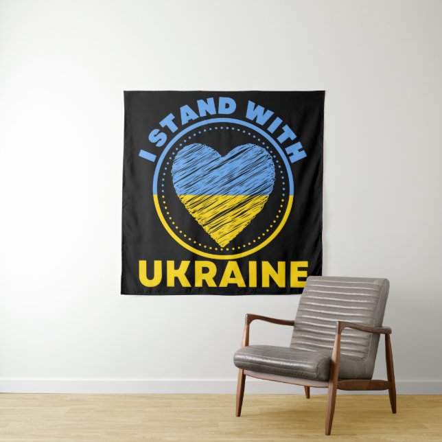 ICH STEHE MIT DER UKRAINE ZUSAMMEN - UNTERSTÜTZUNG WANDTEPPICH (Beispiel)