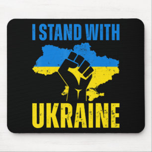 Ich stehe mit der ukrainischen Fahne auf dem Höhep Mousepad