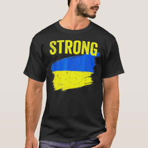 Ich stehe mit der ukrainischen Flagge, die die Ukr T-Shirt