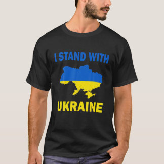 Ich stehe mit der ukrainischen Flagge, die die Ukr T-Shirt