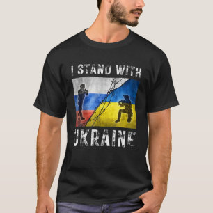 Ich stehe mit der ukrainischen Unterstützung der U T-Shirt