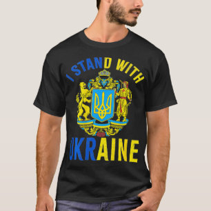 Ich stehe mit der ukrainischen Unterstützung für d T-Shirt