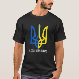Ich stehe mit der Unterstützung der Ukraine durch  T-Shirt