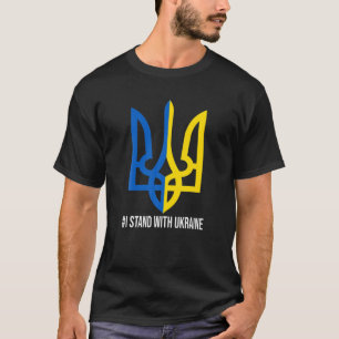 Ich stehe mit der Unterstützung der Ukraine durch  T-Shirt