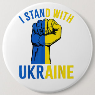 Ich stehe mit der Unterstützung der Ukraine für di Button