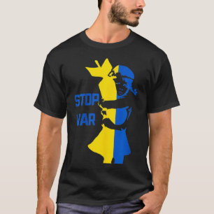 Ich stehe mit der Unterstützung der ukrainischen F T-Shirt