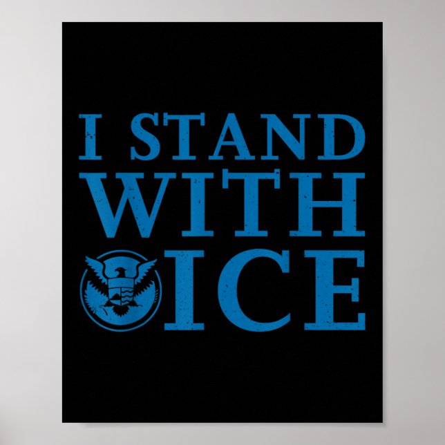 Ich stehe mit Eis  Poster (Vorne)