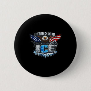 Ich stehe mit Eisunterstützung Eis Button