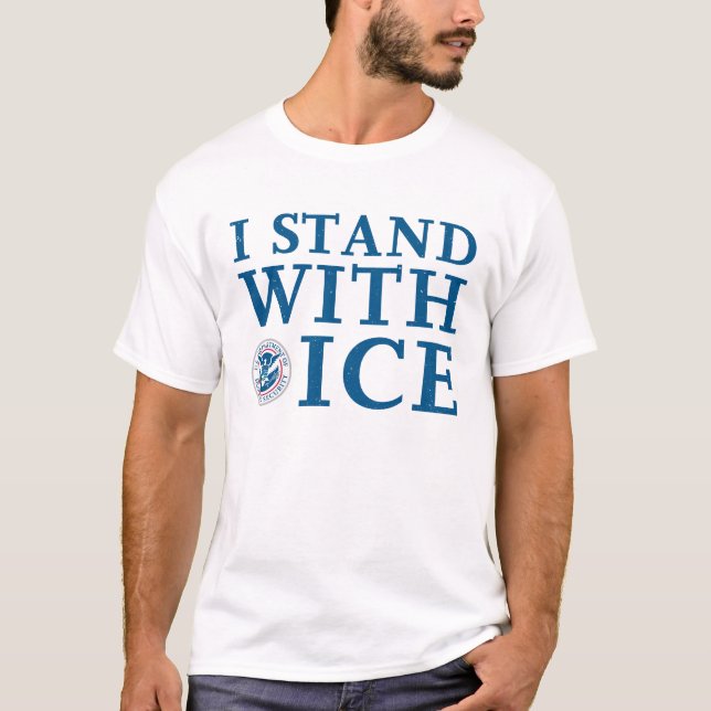 Ich stehe mit ICE T-Shirt (Vorderseite)