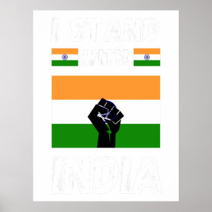 Ich stehe mit India Poster