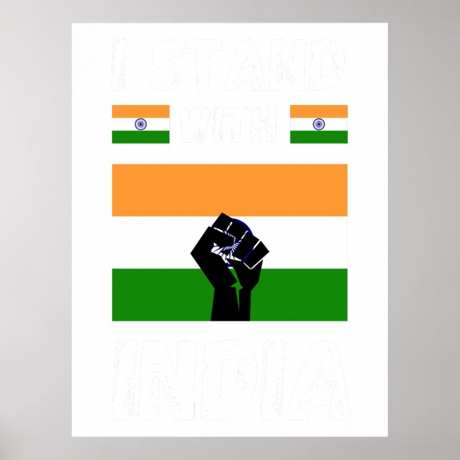 Ich stehe mit India Poster (Vorne)