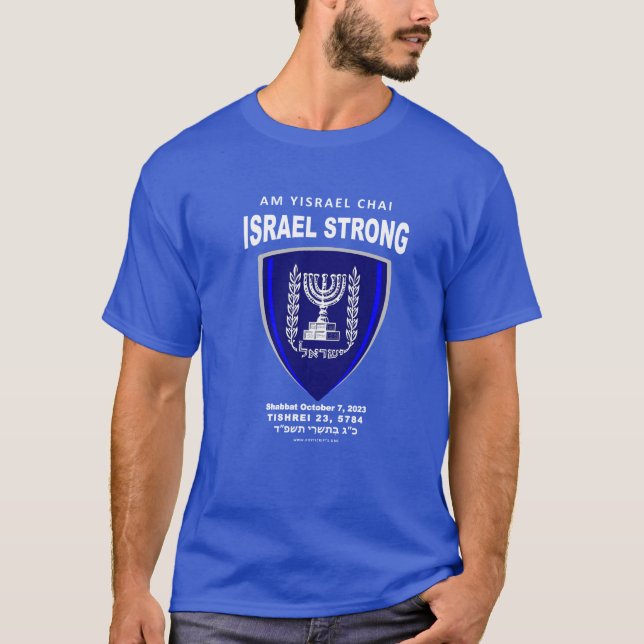 Ich stehe mit Israel - Am Yisrael Chai T-Shirt (Vorderseite)