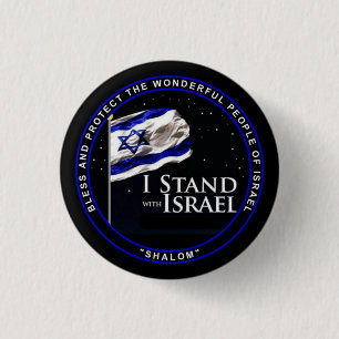 Ich stehe mit Israel Button