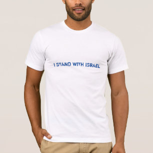 Ich stehe mit Israel, einem blau beängstigenden So T-Shirt