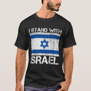 Ich stehe mit Israel Flag - Israel stark T-Shirt