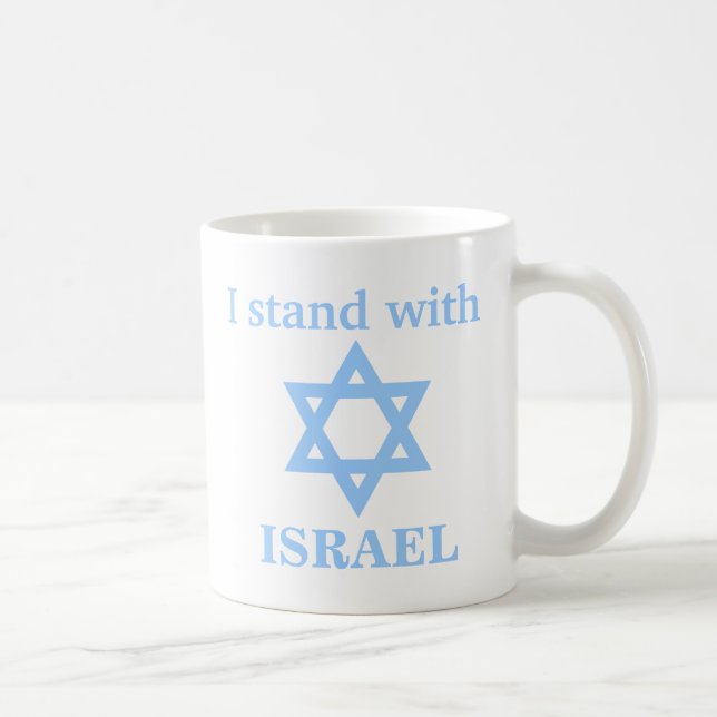 Ich stehe mit ISRAEL Light Blue Star von David Tasse (Rechts)