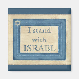 Ich stehe mit Israel Magnet