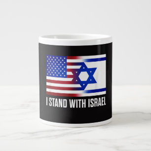 Ich stehe mit Israel patriotisch Jumbo-Tasse
