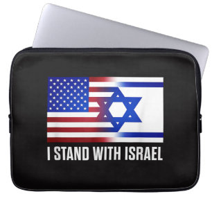 Ich stehe mit Israel patriotisch Laptopschutzhülle
